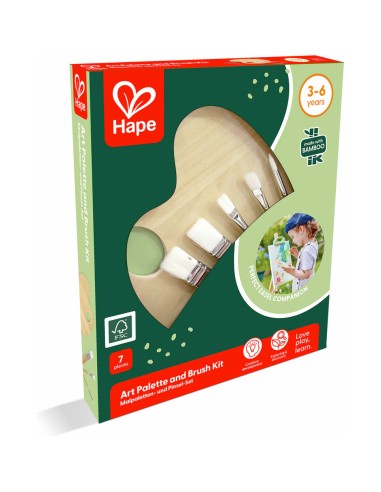 Palette de peinture et ses pinceaux - Hape