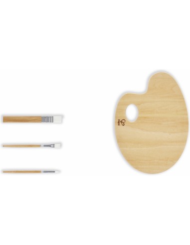 Palette de peinture et ses pinceaux - Hape