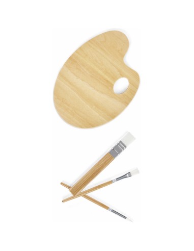 Palette de peinture et ses pinceaux - Hape