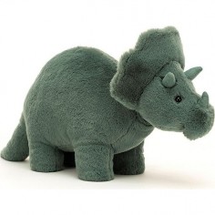 Peluche Tricératops dinosaure vert - 17cm - Jellycat