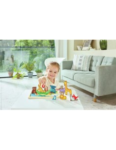 Puzzle - animaux du monde en 3D - Hape 2