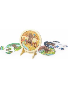Puzzle en bois avec chevalet - 4 saisons - Hape
