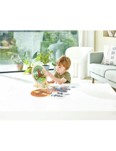 Puzzle en bois avec chevalet - 4 saisons - Hape