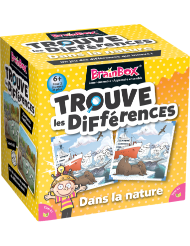 BrainBox: Trouve les Différences – dans la Nature - Jeux de société - Green Board Game Company - Asmodee