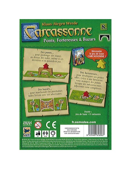 Carcassonne : Ponts, Forteresses et Bazars - Extension - Jeux de société - Filosofia Games