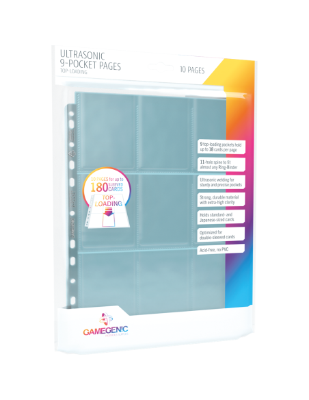 10 Pages 9 Pocket UltrasonicTopload - Gamegenic