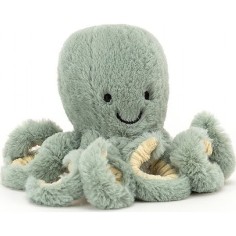 Odyssey petite pieuvre verte Octopus Bébé - 14 cm - Jellycat