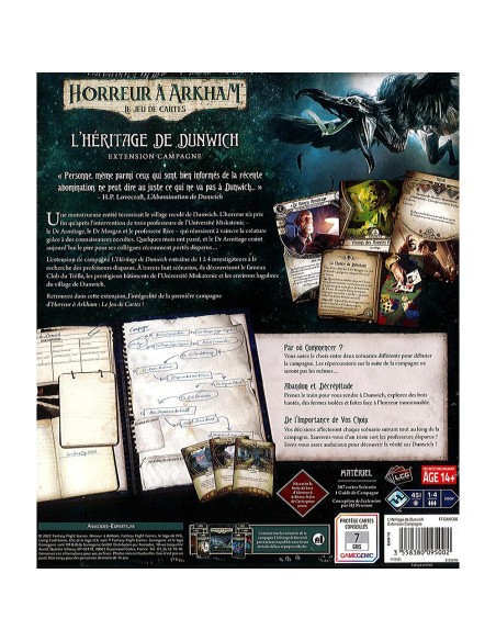 Horreur à Arkham Jce : L’Héritage de Dunwich - Extension Campagne - Jeux de société - Fantasy Flight Games
