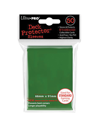 Ultra Pro : 50 sleeves Standard Vert - Ultra Pro - Iello