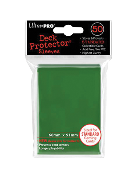 Ultra Pro : 50 sleeves Standard Vert - Ultra Pro - Iello