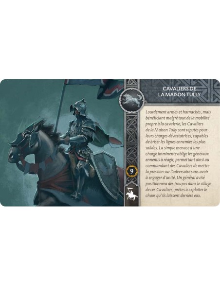 Le Trône de Fer: le Jeu de Figurines - Cavaliers de la Maison Tully - Edge - Jeux de figurines - Cmon