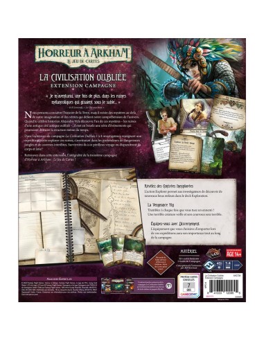 Horreur à Arkham Jce : La Civilisation Oubliée - Extension Campagne - Jeux de société - Fantasy Flight Games