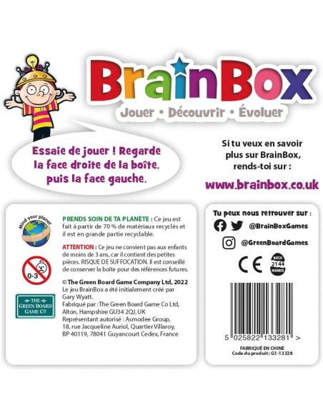 BrainBox: les Contraires - Jeux de société - Green Board Game Company - Bezzerwizzer Studio