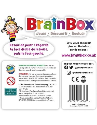 BrainBox: Voyage dans le Temps - Jeux de société - Green Board Game Company - Bezzerwizzer Studio