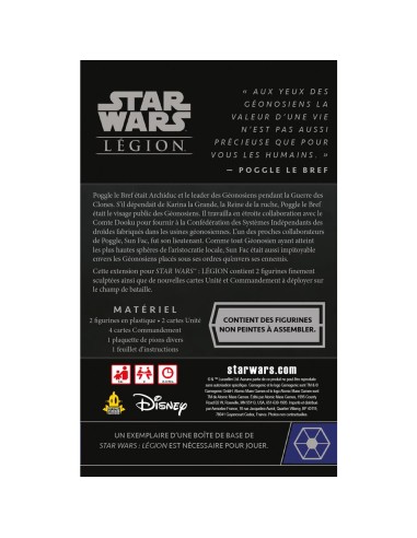 Star Wars : Légion - Sun Fac et Poggle Le Bref - Extension Commandant / Agent - Jeux de société - Atomic Mass Games