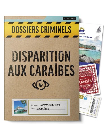 Dossiers Criminels - Disparition Aux Caraïbes - Jeux de société - Platonia Games