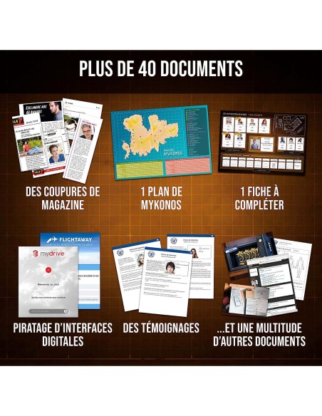 Dossiers Criminels - Tragédie à Mykonos - Jeux de société - Platonia Games