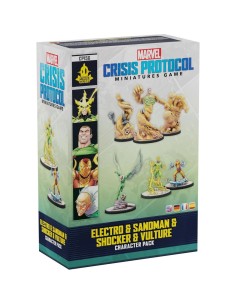 Marvel Crisis Protocol: Electro & Sandman & Shocker & Vulture - Jeux de figurines - Atomic Mass Games
