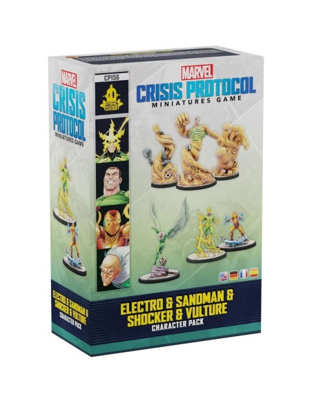 Marvel Crisis Protocol: Electro & Sandman & Shocker & Vulture - Jeux de figurines - Atomic Mass Games