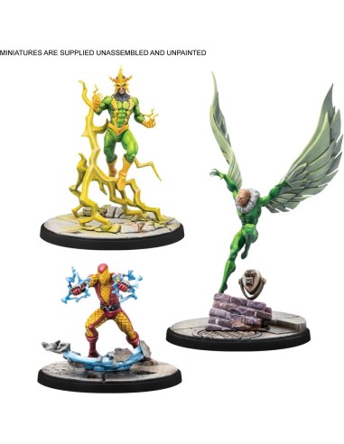 Marvel Crisis Protocol: Electro & Sandman & Shocker & Vulture - Jeux de figurines - Atomic Mass Games
