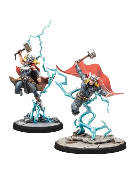 Marvel Crisis Protocol: Mighty Thor, Lady Sif, Thor, Hero of Midgard & Loki, Prince of Lies - Atomic Mass Games