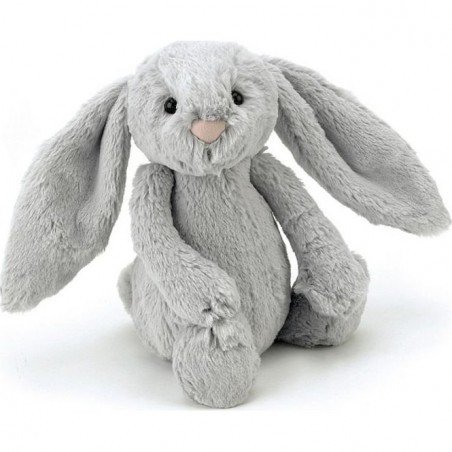 Peluche Lapin Gris Silver Bashful - 18 cm - Jellycat