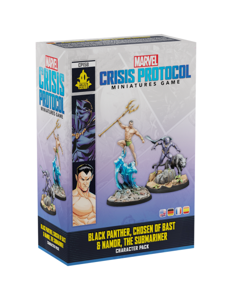 Black Panther, Chosen Bast Namor, Submariner - Extension Marvel Crisis Protocol - Atomic Mass Games