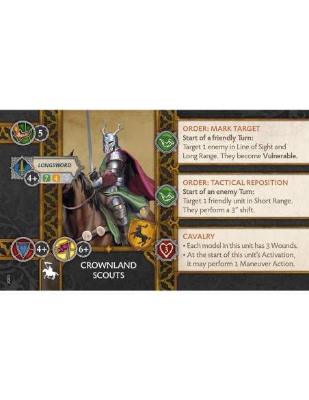 Le Trône de Fer: le Jeu de Figurines - Eclaireurs des Terres de la Couronne - Jeux de figurines - Cmon