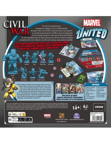 Marvel United - Civil War - Jeux de société - Cmon