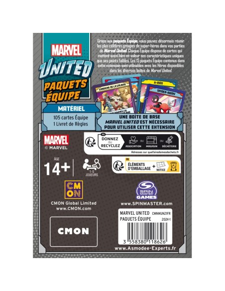 Marvel United - Team Decks - Jeux de société - Cmon