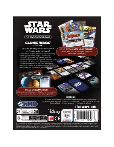 Star Wars: The Deckbuilding Game - Clone Wars - Jeux de société - Fantasy Flight Games