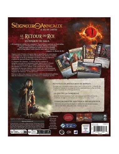 Le Retour du Roi - Extension de Saga -Le Seigneur des Anneaux Jce - Fantasy Flight Games