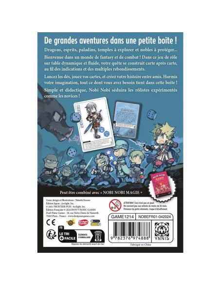 Nobi Nobi Épée - Jeu de Société - Jeu de Rôle - Don't Panic Games