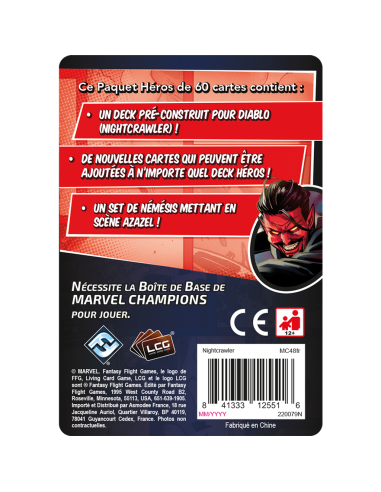 Nightcrawler - Marvel Champions - Jeu de Cartes - Fantasy Flight Games