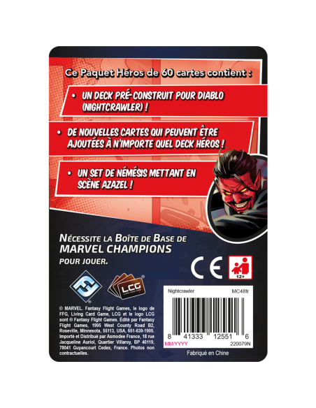 Nightcrawler - Marvel Champions - Jeu de Cartes - Fantasy Flight Games