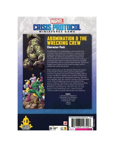 Marvel Crisis Protocol: Abomination & Wrecking Crew - Jeux de figurines - Atomic Mass Games