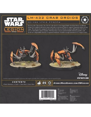 Star Wars: Légion -432 Crab Droids - Jeux de figurines - Atomic Mass Games