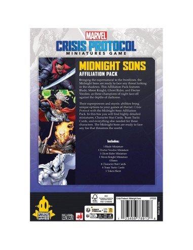 Marvel Crisis Protocol: Midnight Sons Affiliation Pack - Jeux de figurines - Atomic Mass Games