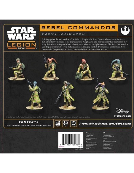 Commandos Rebelles - Extension d'Unité - Star Wars Légion - Atomic Mass Games