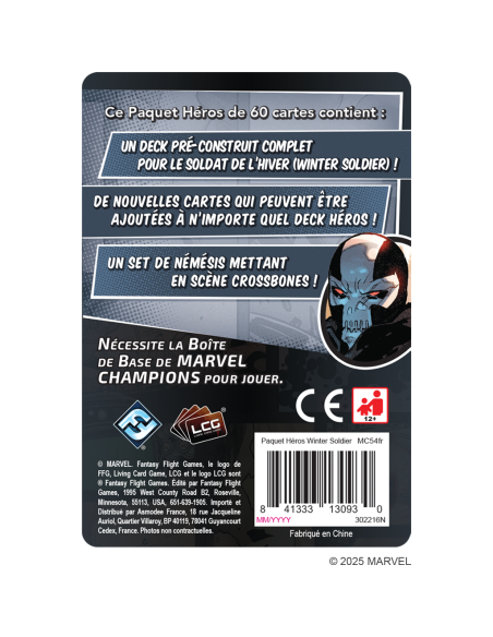 Winter Soldier - Marvel Champions - Jeu de Cartes - Fantasy Flight Games