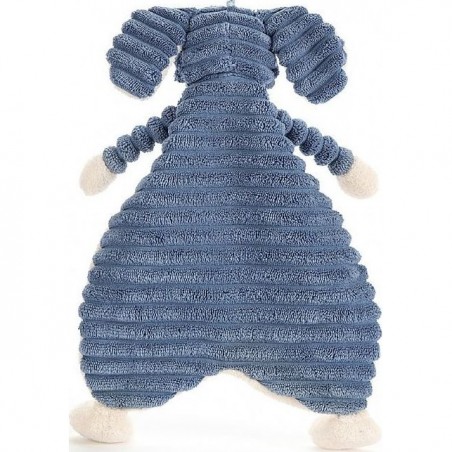 Doudou plat bleu bébé éléphant Cordy Roy - Jellycat