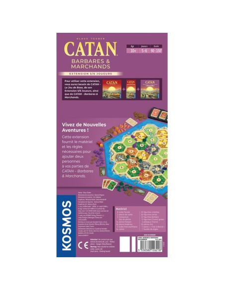 Catan - Barbares et Marchands - 5/6 joueurs - Jeux de société - Kosmos