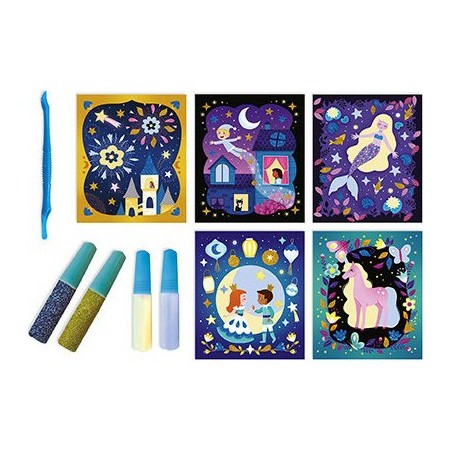Kit Créatif - Sables Phosphorescents et Paillettes Nuit Féerique