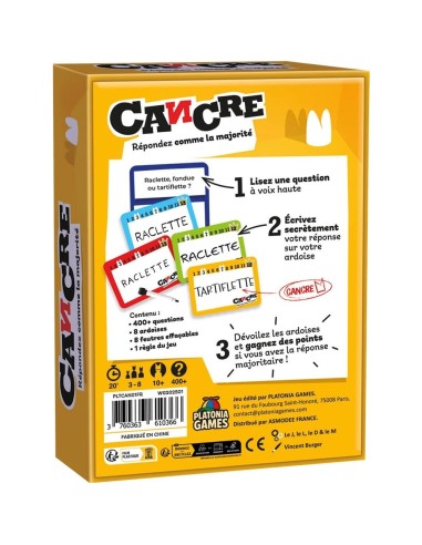 Cancre - Jeu de Société - Jeu d'Ambiance - Platonia Games