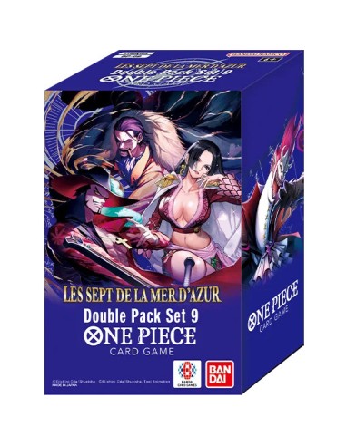 One Piece Le Jeu de Cartes - Les Sept de la Mer d'Azur - Boite de 8 Boosters Double Pack - Jeux - Bandai