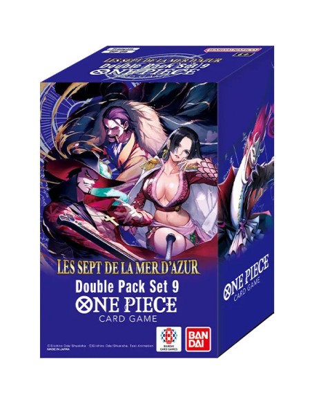 One Piece Le Jeu de Cartes - Les Sept de la Mer d'Azur - Boite de 8 Boosters Double Pack - Jeux - Bandai