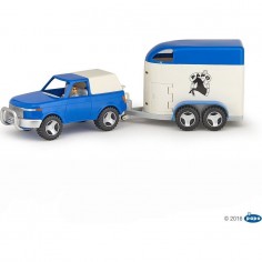 Van pour 4x4 bleu et blanc - Papo