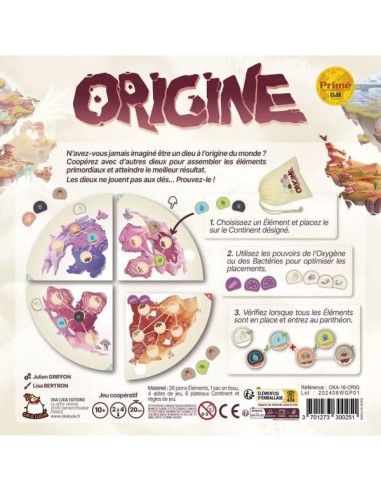 Origine - Oka Luda Editions - Jeux de société - Gigamic