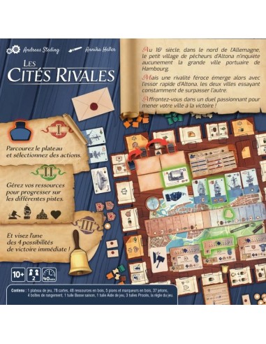 Les Cités Rivales - Deep Print Games - Jeux de société - Gigamic