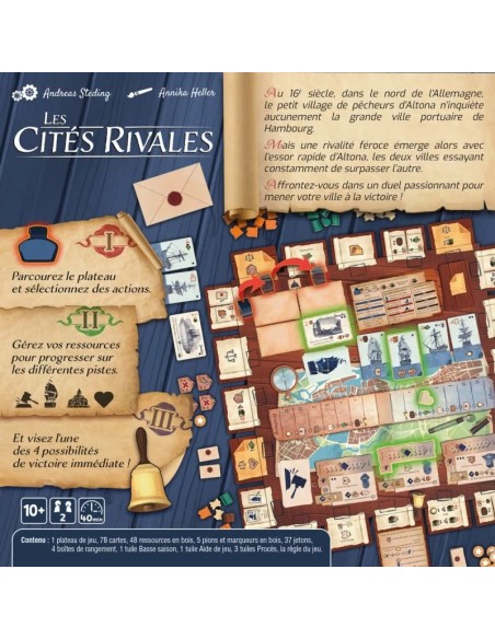 Les Cités Rivales - Deep Print Games - Jeux de société - Gigamic